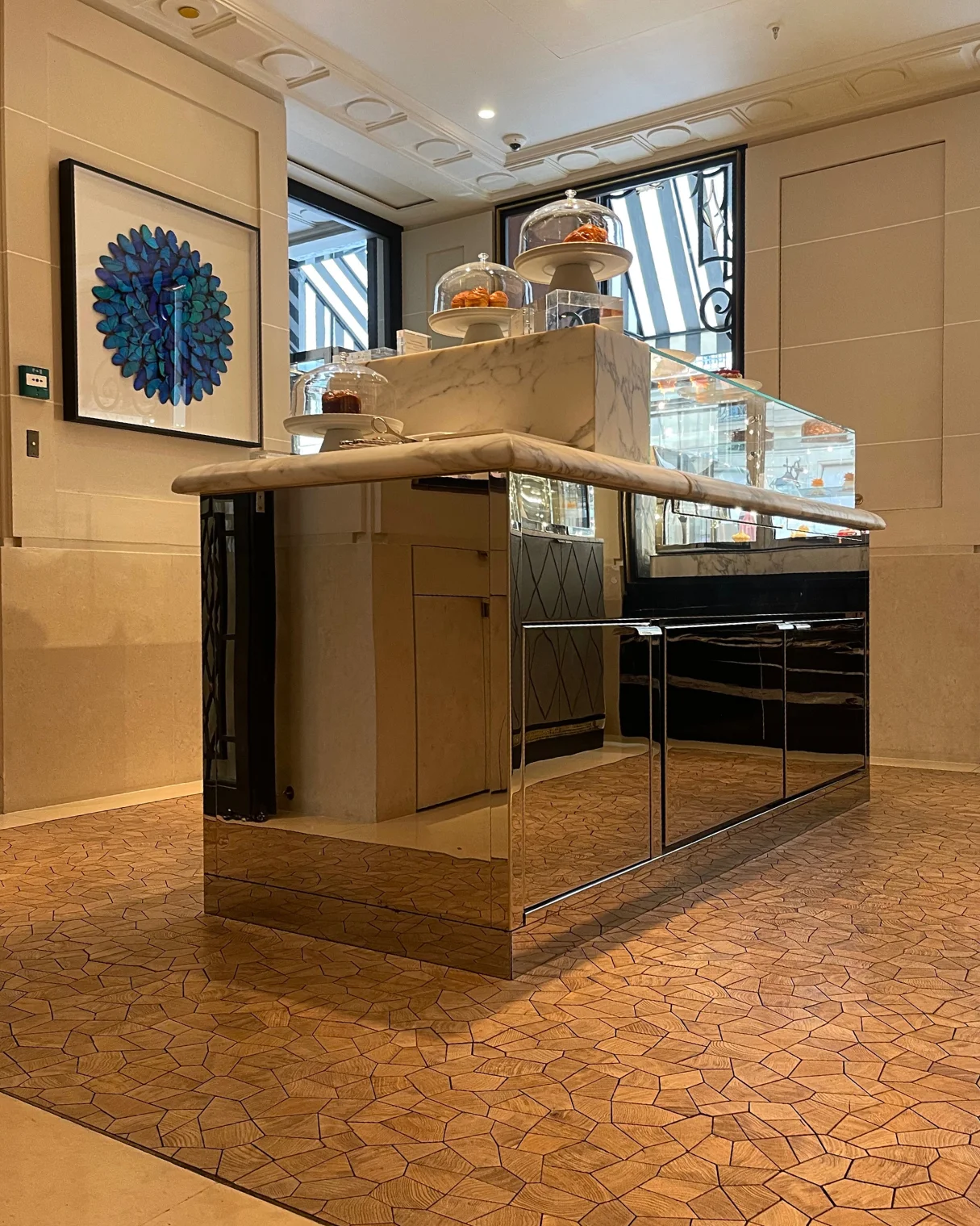 An End Grain Oak Floor at the Hôtel de Crillon, Paris