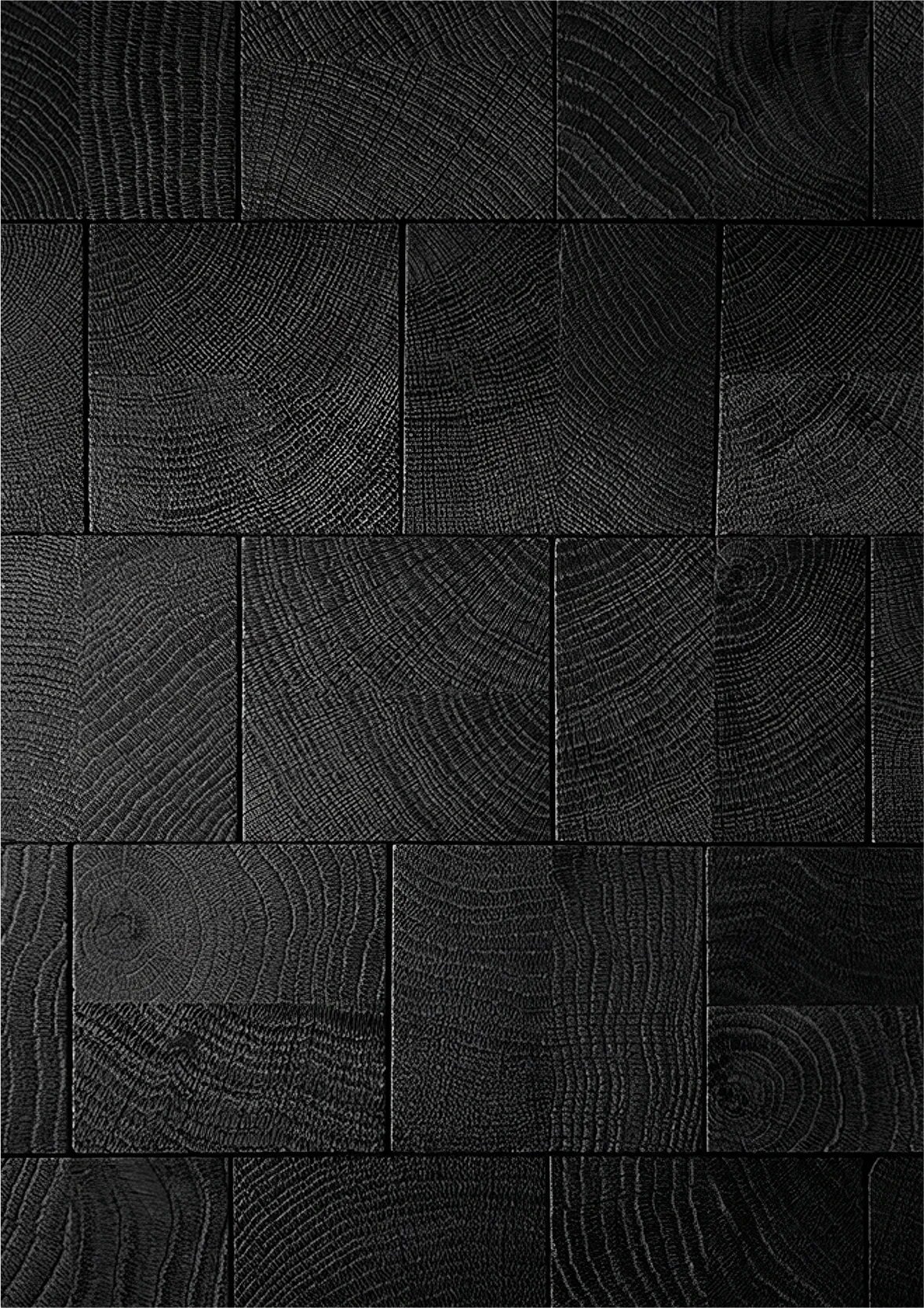 Cube flooring, Black finish