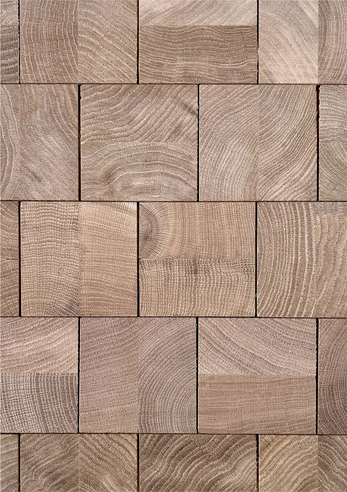 Cube flooring, Natural finish