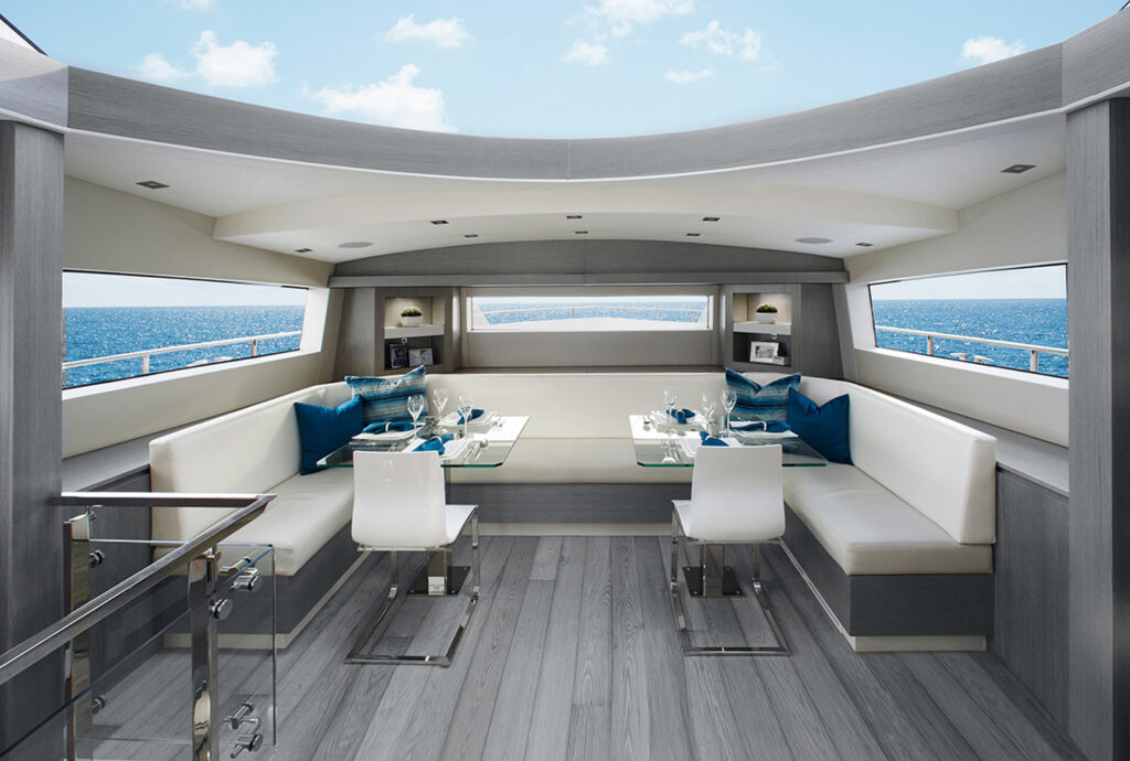 Oscarono Luxury - Collection Classics - Finish Rocher Bleu-Gris - Project Yacht Hatteras Miami